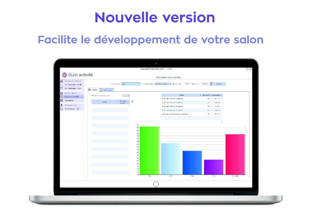 Nouvelle version logiciel coiffeur