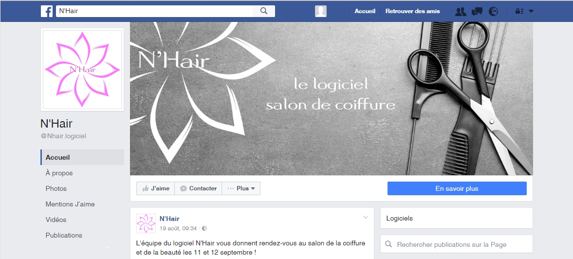 N'Hair sur Facebook